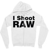i shoot raw Zipper Hoodie