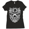 wolf Ladies Fitted T-Shirt