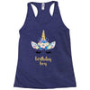 birthday unicorn family series birthday boy Racerback Tank