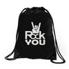 rock you Drawstring Bags