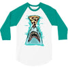pizza shark graphic 3/4 Sleeve Shirt