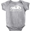 gearhead still plays with cars Baby Onesie