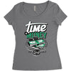 time money Women's Triblend Scoop T-shirt