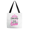 Celebrating With the 5th Birthday Queen Tote Bags