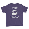 pot head coffee lover Youth Tee