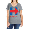 hillary hospital Ladies Curvy T-Shirt