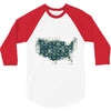 periodic table of the states 3/4 Sleeve Shirt