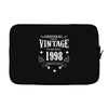 original parts vintage established 1998 perfectly aged Laptop sleeve