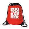 gift for photographer Drawstring Bags