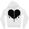 dripping heart melting heart Zipper Hoodie