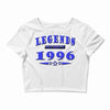 legends are born in 1996 hoodie 9 Crop Top