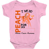 wear peach for  my [you can write any name] Baby Bodysuit