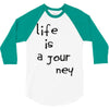 life is a journey 3/4 Sleeve Shirt