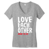 love each other Women's V-Neck T-Shirt