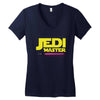 Jedi Master - Jedi In Training Family Matching Women's V-Neck T-Shirt