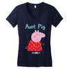 peppa pig aunt pig Women's V-Neck T-Shirt