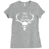 this is my design funny retro hannibal season horror vintage Ladies Fitted T-Shirt