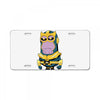 thanos minion License Plate