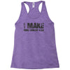 i make good looking kids Racerback Tank