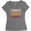 miami Women's Triblend Scoop T-shirt