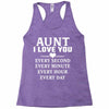 I Love You Aunt Racerback Tank