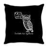 irritable owl syndrome Throw Pillow