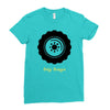 big men knows Ladies Fitted T-Shirt