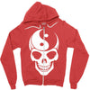 yin yang skull Zipper Hoodie