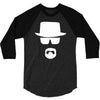 breaking bad heisenberg walter 3/4 Sleeve Shirt