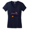 makeup to basketball Women's V-Neck T-Shirt