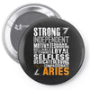 Strong Independent Motivated Aries Pin-back button
