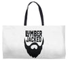 lumber jacked Weekender Totes