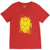 mud smiley face V-Neck Tee