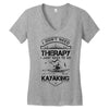 I Don't Need Therapy Just to Go Kayaking Women's V-Neck T-Shirt