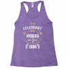 legendary riders are born in 1990 Racerback Tank
