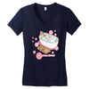 clean eating Women's V-Neck T-Shirt