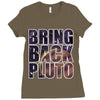 bring back pluto Ladies Fitted T-Shirt