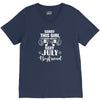 sorry this girl is already taken by a super sexy july boyfriend V-Neck Tee