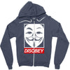disobey crew Zipper Hoodie