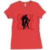 geek girl 3 4 sleeve baseball Ladies Fitted T-Shirt
