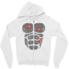gunshot gorilla chest tee Zipper Hoodie