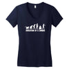 evolution of a zombie Women's V-Neck T-Shirt