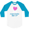 i love july especially the 4th 3/4 Sleeve Shirt