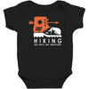 hiking old paths new adventure Baby Bodysuit
