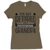 not retired but a professional grandpa Ladies Fitted T-Shirt