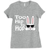 too hip to hop   bunny easter Ladies Fitted T-Shirt
