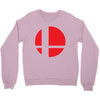 smash bros tribute unisex vinyl Crewneck Sweatshirt