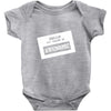my name is awesome Baby Onesie