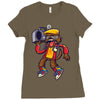 rockin out with gary wolfman Ladies Fitted T-Shirt