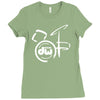 drum Ladies Fitted T-Shirt